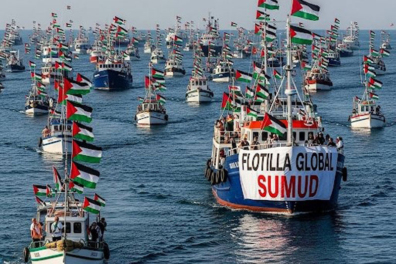 ¡Nos negamos a esperar! Declaración de la Flotilla Global Sumud